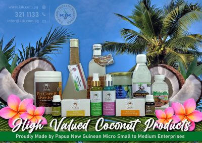 High Valued Coconut Products from PNG MSMEs
