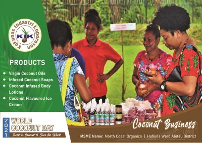 North Coast Organics Micro small to medium enterprise, Alotau, Milne Bay Province.
