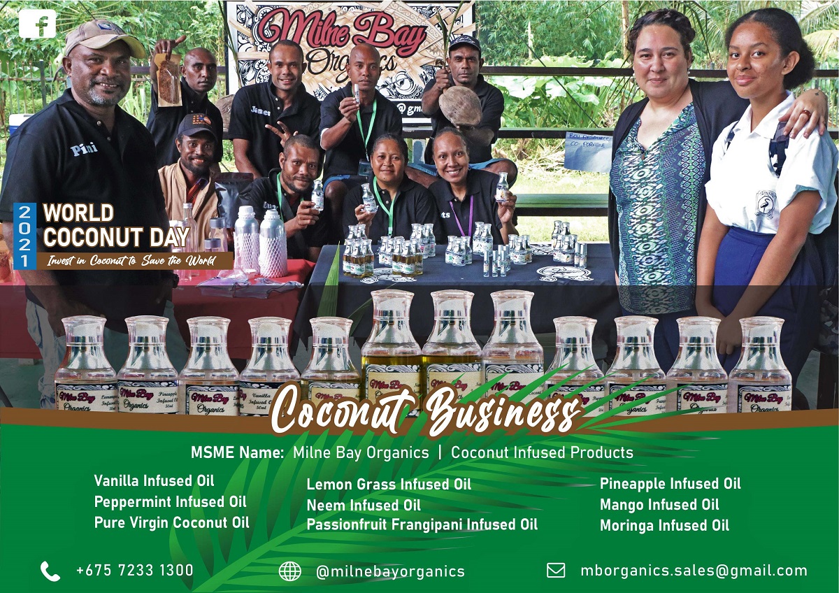 Milne Bay Organics - Micro Small to Medium Enterprises Coconut PNG